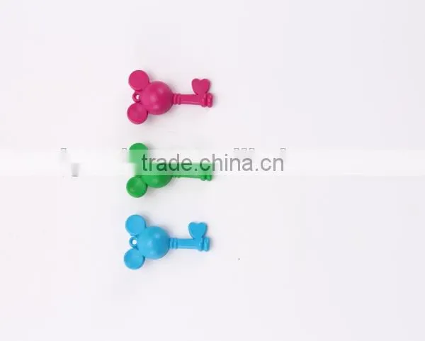 New Design Fancy Heart Key With Mickey Mouse Top 6 Color Crayon, 6 pk Mickey Key Wax Crayon, Novelty Mickey Shaped Crayon Set photo-3