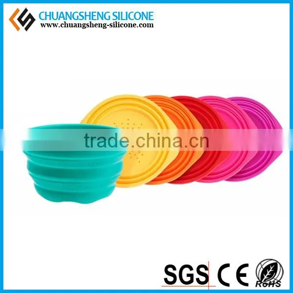 Foldable Eco-friendly Easily Arrange Silicone Wash Basin, Kitchen Basin, Fancy Folding Bowl photo-4