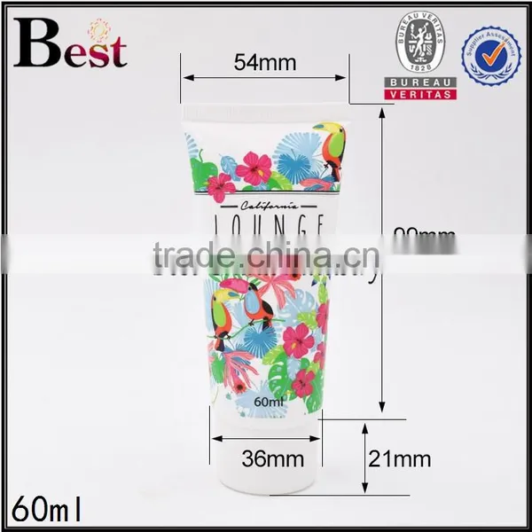 60ml Travel Size Facial Cleanser Plastic Cosmetic Tube Wholesale photo-5