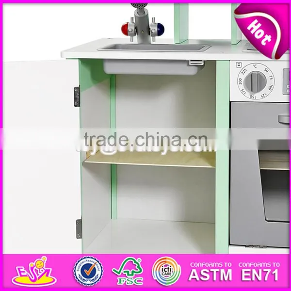 Новый дизайн роскошной белой деревянной игровой кухни для мальчиков W10C279 photo-3