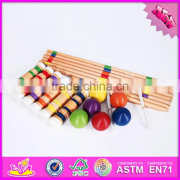 2016 Outdoor Garden 6 Player Funny Children Wooden Croquet Game W01A166 photo-2