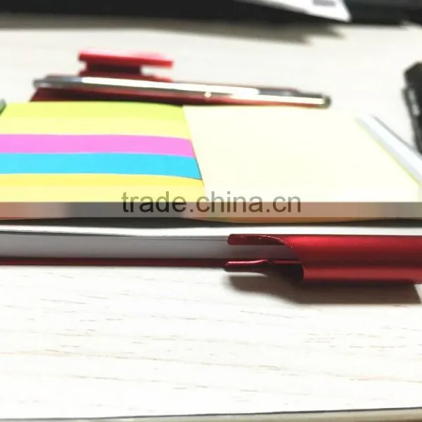 New Aluminum Double-side Notebook With Pen / HOT Sale Aluminum Pocket Notebook photo-3