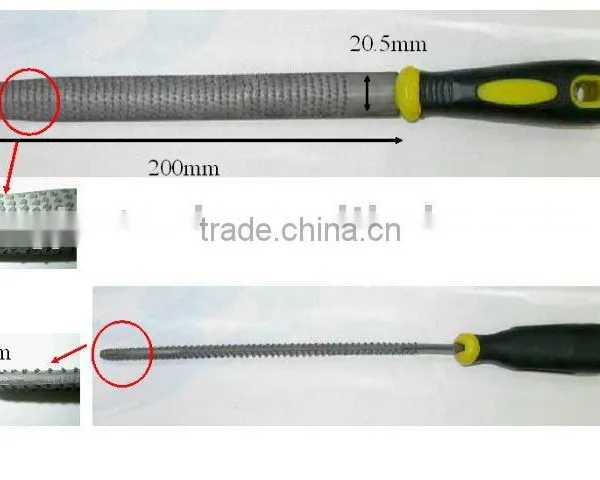 8" / 200mm Hardened SK 7 Metal Steel Half Round File For Wood
