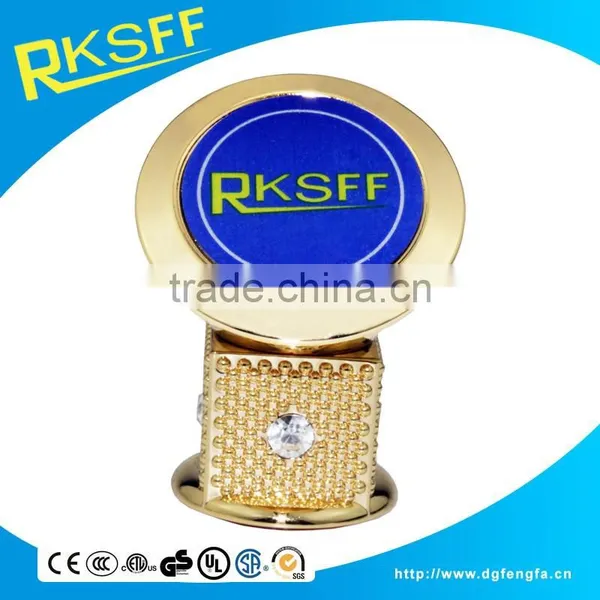 2016 Hot Sell Elegent High-end Golden Color With Diamond Phone Car Holder photo-6