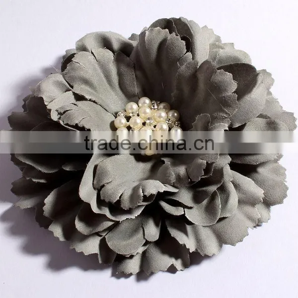 Fabric Flower Clip Fabric Flower Brooch for Kids Hair Accessories photo-3