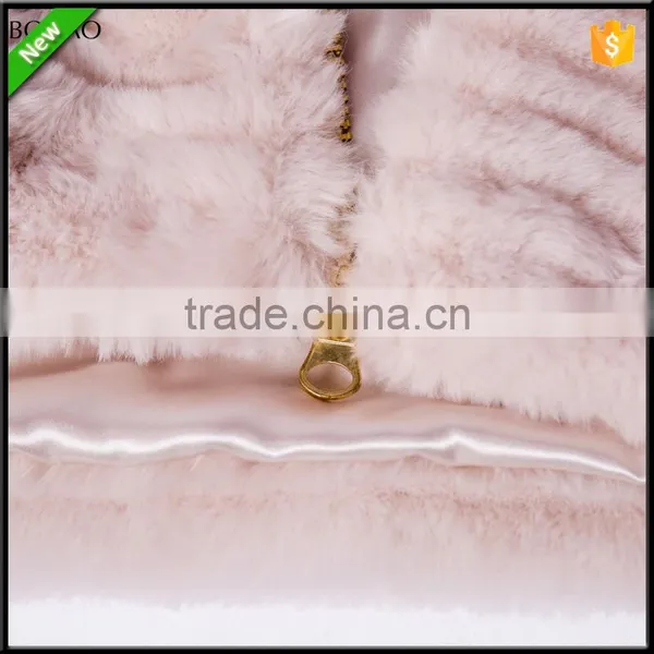 Imitative Fur Hooded Women Coat Short Jacket Winter With Hat photo-6