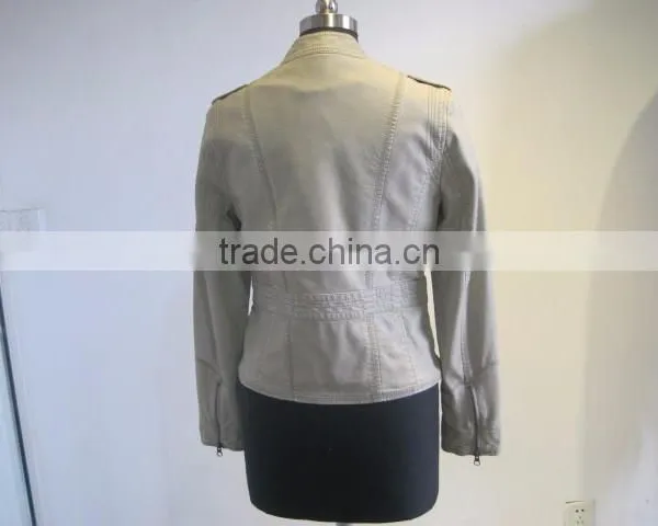 Men's Apparel Top Quality Wenzhou pu Leather Jacket photo-2