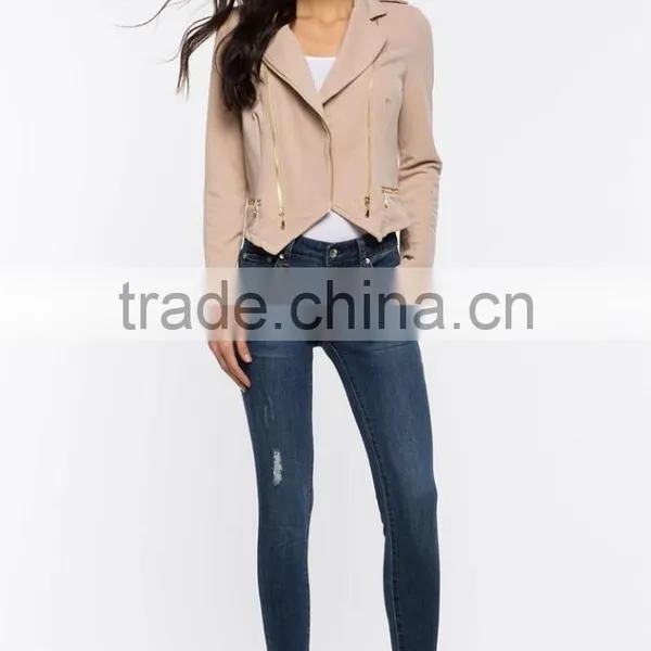 2016 Fashion Design Elegant Ladies Bulk Wholesale Jacket photo-4