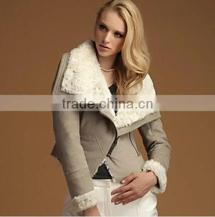 Multicolour Fashion Fox Fur 2014 Wool Overcoat Medium-long Fur Coat photo-2