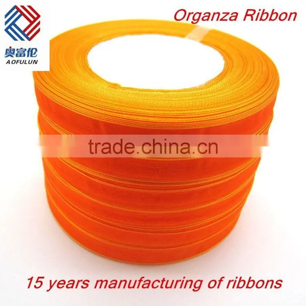 Woven Edge Organza Ribbon for Garment Decoration photo-2