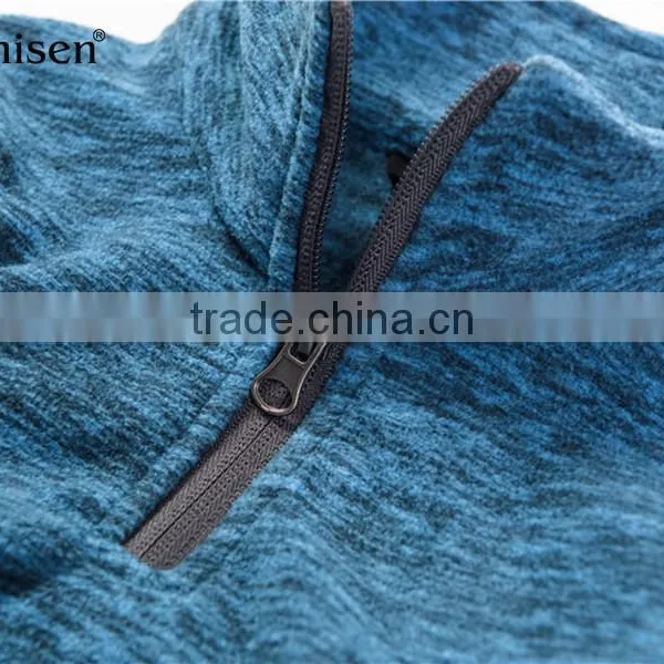 Online Shop 1/4 Zipper Round Collar Custom Fleece Men Hoodies photo-3