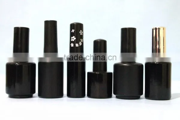 Coated Bottles for Gel Polish ,Printed,Frosted Bottle Sets With Cap and Brush photo-4