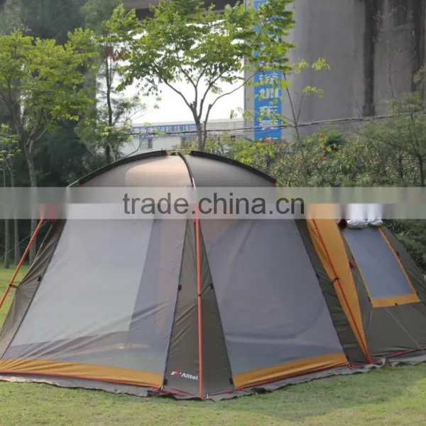 T22 Double Big Camping Tent 2 Room Family Tent 3-4 People photo-3