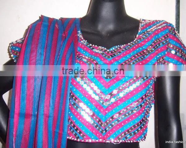 BLUE CHANIA Lehenga Choli BLOUSE DUPATTA photo-3