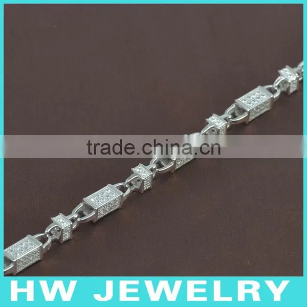 Bullet Chain, 36inch, Bling Bling Jewelry Necklace, Hip Hop Men Necklace,, Ice Out Jewelry,HWNE90317 photo-4
