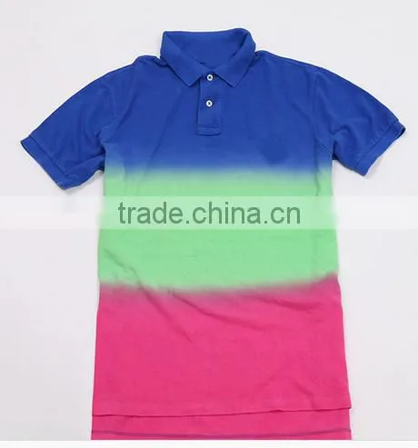 Custom Two Color Polo Shirt Tie Dye Shirt for Men photo-3