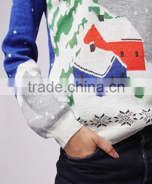 Adult Knitted Christmas Jumpers Snowflake Sweater Women photo-6