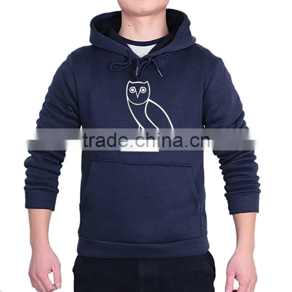 Top Quality Men Sportswear Custom Printing Hooded Hoodie Pullover Tracksuit Hoody Gym Sportsman Wear Slim Hood Sweatshirt photo-2