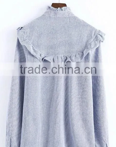 Runwaylover EY2360B Women Embroidery Blouses Floral Vintage Loose Office Linen Tops Ladies Shirts photo-5