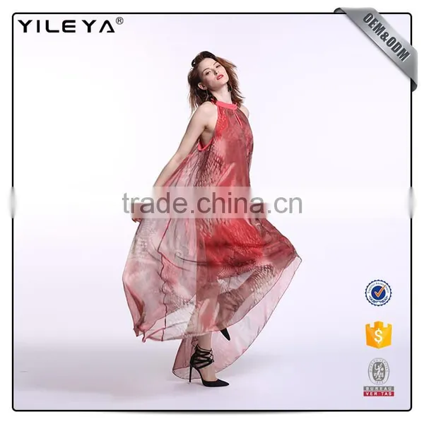 Customizable Lady Halter Dress,dress Long Red photo-2