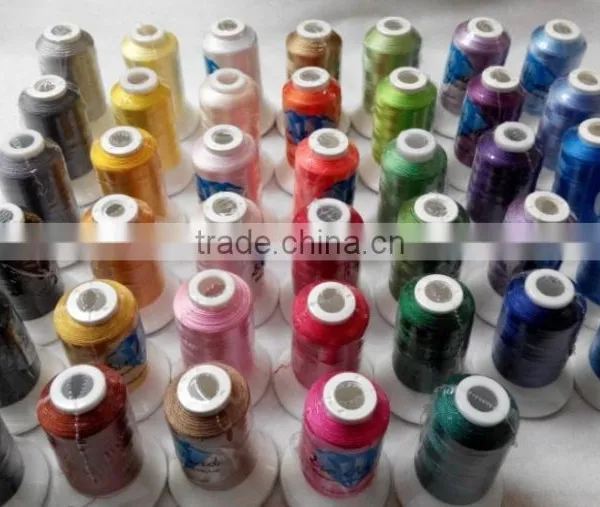 Hot Sale 40 Brother Colors Series 100% Polyester Machine Embroidery Thread Filament For Brother Janome ,500m*40 Kit , Best Deals photo-3