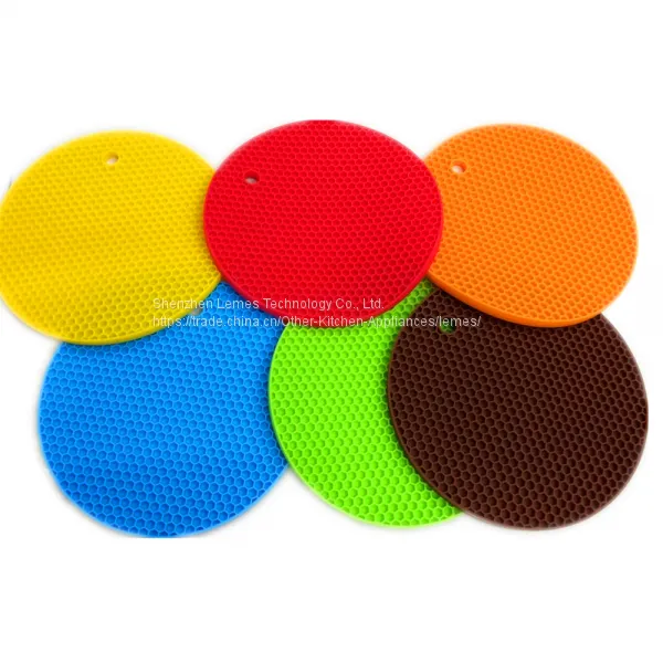 Non-stick Heat Resistant Kitchen Honeycomb Drying Silicone Mat photo-4