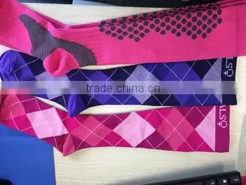 Wholesale Custom Light Compression Nurse Socks Knee High Private Label Sport Compression Running Socks-ZP0008 photo-3