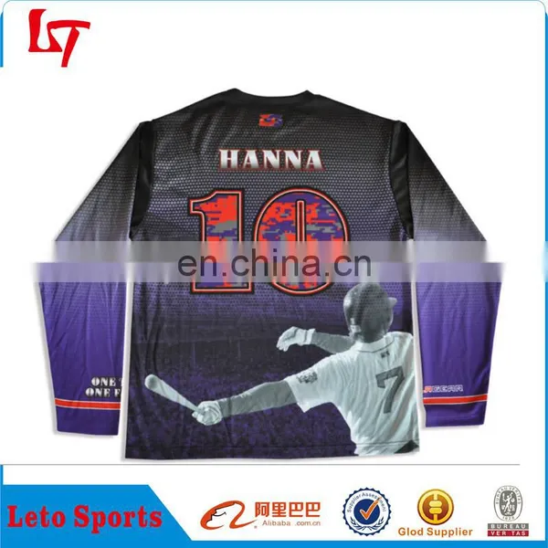 Sublimation Printing T-shirt Men's Long Sleeve Custom Wear Long Sleeve photo-3