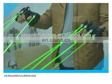 Laser Gloves With Green Color Laser Light for Rock Band Concert