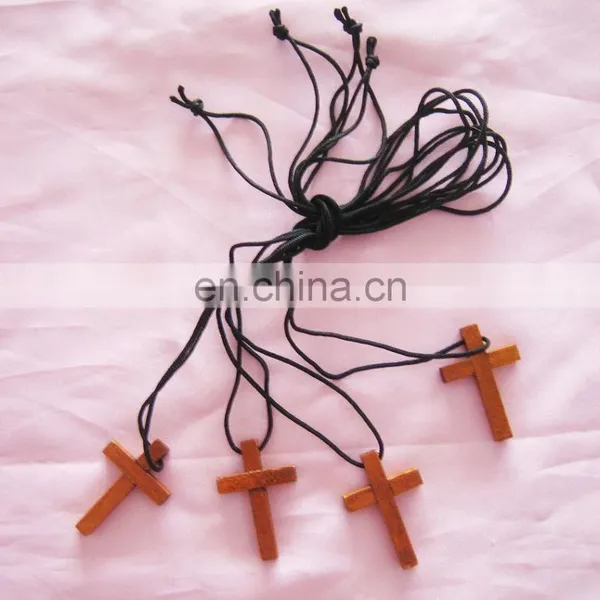 Wooden Cross Necklace