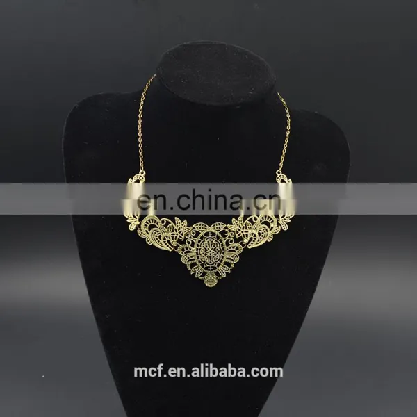 Wholesale Crystal Diamond Rhinestone Fashion Pendant Necklace MCB-0036 photo-2