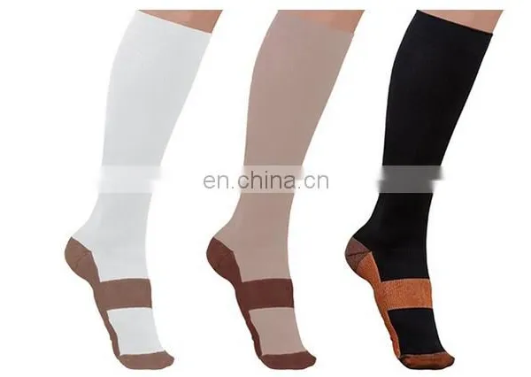 Copper Compression Socks For Men & Women - Best For Running, Athletic, Medical, Pregnancy and Travel -15-20mmHg#YLW-10 photo-3