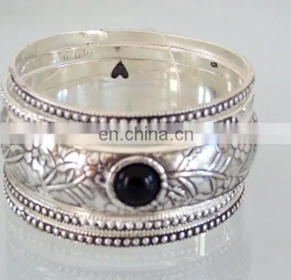 Wholesale Brass Silver Plated Fashion Bangle & Bracelets - Costume Fashion Bracelets Bangle-Party Wear Bangle Kada photo-2