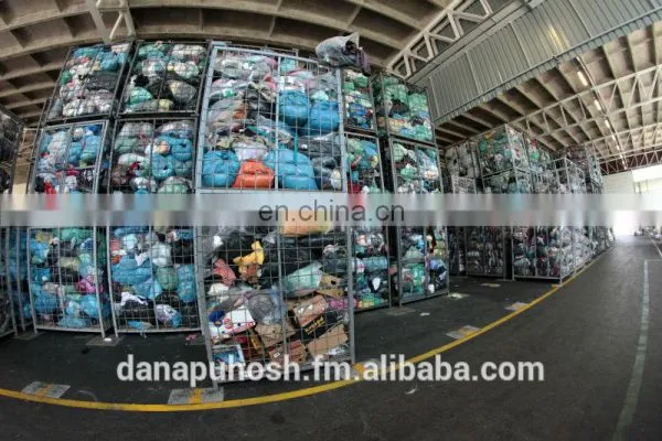 unsorted used clothes