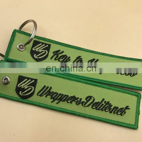 Newest Cheap Embroidery Woven Keychain Manufacturers in China photo-4