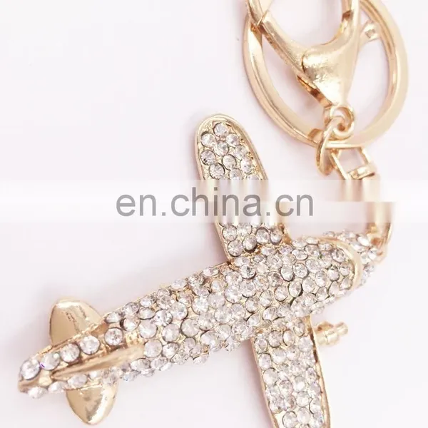 Fashion Aircraft Plane Shaped Metal Key Chain Keyring Styling Accessories Decoration photo-3