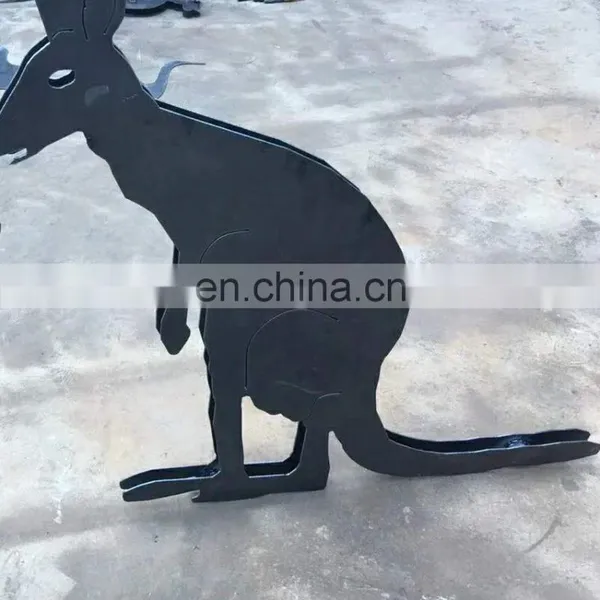 Corten Steel Sculpture Kangaroo Weathering Steel photo-2