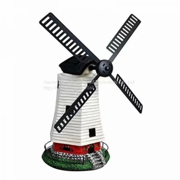 SOLAR LIGHTHOUSE Polyresin GardenFashionabl Decoration Automatic Rotation Soalr Light Angel Season Powered Soalr Garden Stake Lights photo-3