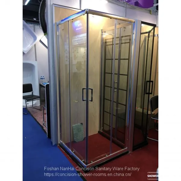 Shower Room Shower Enclosure Square Shape 2 Fixed Panels 2 Sliding Door photo-2