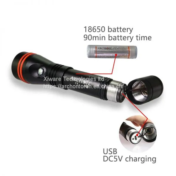 ARCHON C10R Diving Light Scuba Diving Torch 1200LM LED Flashlight photo-3