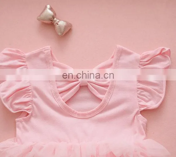 Wholesale Baby Girls Cotton Clothes Princess Ruffle Birthday Baby Girls Party Romper photo-6