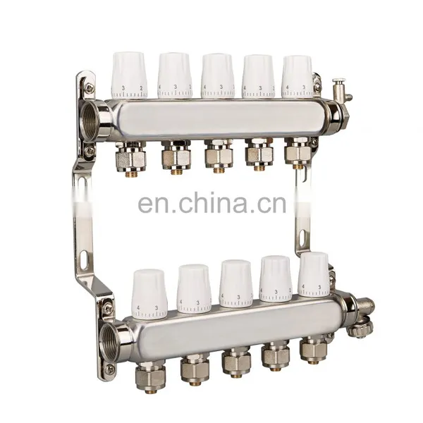 PEX Stainless Steel Radiant Manifold Water Mixing Control Center for Floor Heating Heat System photo-3