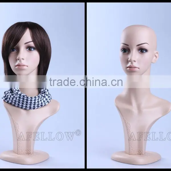 H1022 Attractive Plastic Female Dummy/mannequins/model Head Make up photo-2