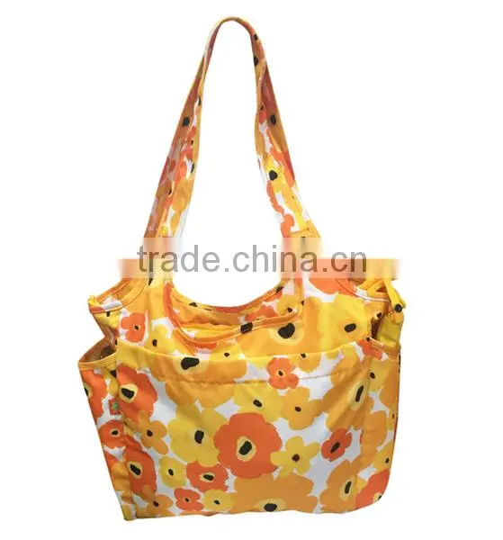 2016 Fancy Yellow Tote Diaper Bag for Mummy photo-2