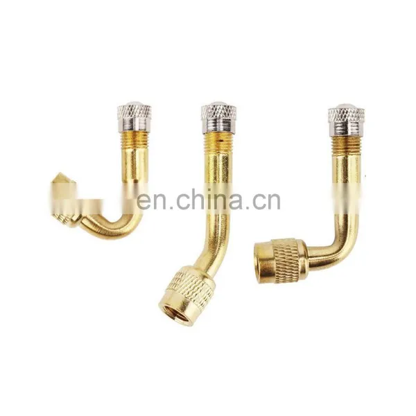 Tyre Valve Extension Adapter Brass Material 45 90 135 Degree Angle Bent Extender for Schrader Tire Valve Stem