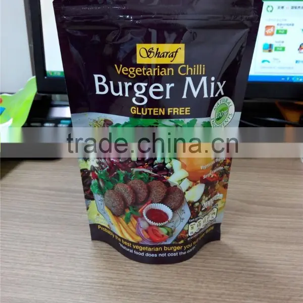 Aluminum Foil Customer Printing Laminated Plastic Stand up Pouch With Zip Lock for Dried Vegetable photo-6