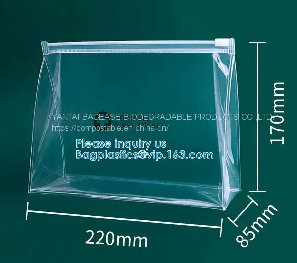 Cosmetic Ziplock Clear Bubble Bags/Hot Sale Slider Zipper Bag, Slider Hook Hanging Zipper Bag, Slider Zipper PVC Pencil photo-3
