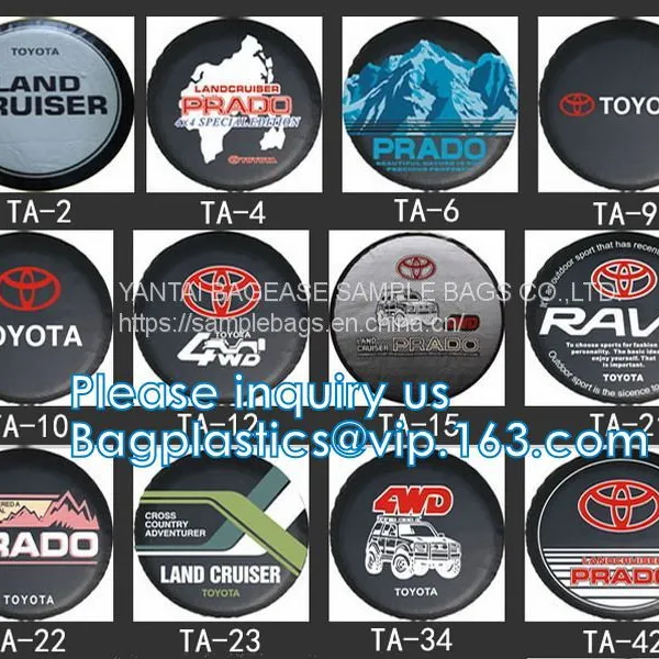 Custom Car Wheel Spare Wheel Cover Tyre, Spare Tire Cover, PVC, PU, Oxford, Nylon, Pajero Spare Tire Cover photo-3