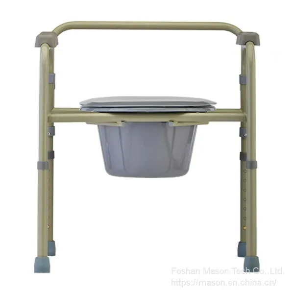 Commode Chair - Hospital Eldery People Manual Foldable Commode Chair Wheel Chair photo-4