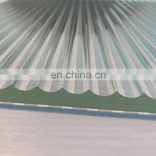 Ribbed Laminated Tempered Glass Fluted Laminated Glass 5+5mm or 6+6mm photo-2